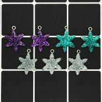 Resin Christmas Pendant, Snowflake, epoxy gel, DIY, more colors for choice, 25x20mm, Approx 100PCs/Bag, Sold By Bag