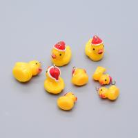 Resin Christmas Pendant Duck epoxy gel DIY yellow Approx Sold By Bag