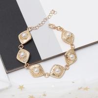 Zinc Alloy Bracelet with Gemstone with 1.97inch extender chain fashion jewelry & for woman nickel lead & cadmium free Length Approx 6.49 Inch Sold By PC