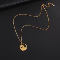 Edelstahl Schmuck Halskette, 304 Edelstahl, mit Verlängerungskettchen von 5cm, plattiert, Modeschmuck & für Frau & hohl, keine, frei von Nickel, Blei & Kadmium, Länge:ca. 45 cm, verkauft von PC
