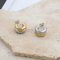 Stainless Steel Stud Earrings 304 Stainless Steel plated fashion jewelry & for woman nickel lead & cadmium free Sold By Pair
