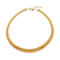 Fashion Choker halskæde, 304 rustfrit stål, med 7cm extender kæde, mode smykker & forskellig størrelse for valg & for kvinde, flere farver til valg, Længde Ca. 34 cm, Solgt af PC