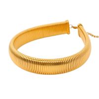 Mode-Halskette, 304 Edelstahl, mit Verlängerungskettchen von 5cm, 18K vergoldet, Modeschmuck & verschiedene Größen vorhanden & für Frau, keine, Länge:ca. 34 cm, verkauft von PC