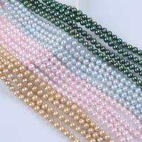 Perlas Redondas Freshwater, Perlas cultivadas de agua dulce, Esférico, Bricolaje, más colores para la opción, 8-9mm, Vendido para aproximado 36 cm Sarta