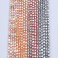 Perlas Arroz Freshwater, Perlas cultivadas de agua dulce, Bricolaje, más colores para la opción, 4-5mm, Vendido para aproximado 36 cm Sarta