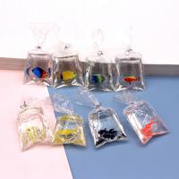 Resin Pendant, epoxy gel, DIY, more colors for choice, 50x21mm, Approx 100PCs/Bag, Sold By Bag