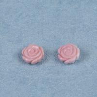 Spacer Beads Jewelry Trumpet Shell Rose Carved DIY & no hole pink 12mm Sold By PC