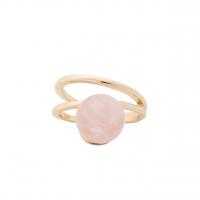 Zinc Alloy Finger Ring with Natural Stone fashion jewelry & for woman nickel lead & cadmium free 10mm Sold By PC