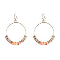 Brass Drop Earring with Plastic fashion jewelry & for woman nickel lead & cadmium free Sold By Pair