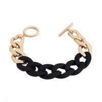 Zinc Alloy Bracelet with Resin plated fashion jewelry & for woman & hollow nickel lead & cadmium free Sold By PC