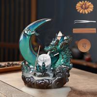 Backflow Incense Burner Porcelain handmade for home and office & durable & 4 pieces & multifunctional Sold By PC