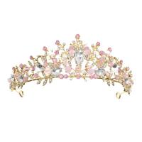 Bridal Tiaras Zinc Alloy plated fashion jewelry & for woman & with rhinestone nickel lead & cadmium free Inner Approx 145mm Sold By PC