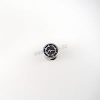 Acier inoxydable Spacer Perles, Acier inoxydable 304, Plat rond, DIY & noircir, couleur originale, 10x7mm, Trou:Environ 4mm, Vendu par PC
