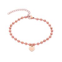 Stainless Steel Jewelry Bracelet, 304 Stainless Steel, with 3cm extender chain, Heart, Vacuum Ion Plating, fashion jewelry & for woman, more colors for choice, Length:Approx 15 cm, Sold By PC