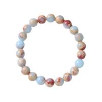 Gemstone Bracelets, Koreite, Round, fashion jewelry & Unisex, mixed colors, 8mm, Length:Approx 16 cm, Sold By PC