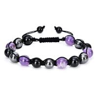 Gemstone Bracelets with Knot Cord fashion jewelry & Unisex & adjustable Length Approx 7-11.8 Inch Sold By PC