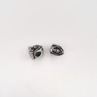 Stainless Steel Spacer Beads, 304 Stainless Steel, Lion, DIY & blacken, original color, 8x12x12mm, Hole:Approx 5mm, Sold By PC