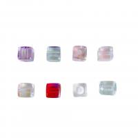 Acrylic Jewelry Beads, Square, DIY, more colors for choice, 12mm, 10PCs/Bag, Sold By Bag