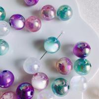 Perles  acrylique plaqué , Rond, DIY, plus de couleurs à choisir, 16mm, 10PC/sac, Vendu par sac