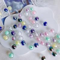 Plated Acrylic Beads, Round, DIY, more colors for choice, 16x3mm, 10PCs/Bag, Sold By Bag