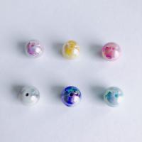 Perline in acrilico placcate, Cerchio, DIY, nessuno, 16mm, 10PC/borsa, Venduto da borsa