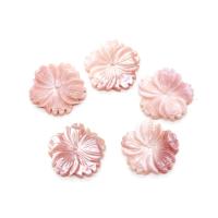Natural Pink Shell Beads, Flower, DIY, pink, Sold By PC