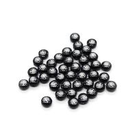Black Shell Beads Flat Round DIY black 6mm Sold By Bag