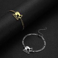Stainless Steel Jewelry Bracelet 304 Stainless Steel with 5cm extender chain plated fashion jewelry & Unisex nickel lead & cadmium free Length Approx 17 cm Sold By PC