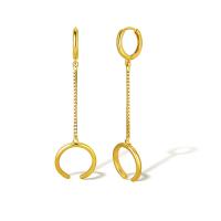 Brass Drop Earring real gold plated for woman Sold By Pair