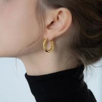 Messing Spring hoop oorbellen, echt goud verguld, verschillende grootte voor keus & voor vrouw, meer kleuren voor de keuze, Verkocht door pair