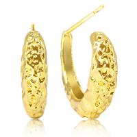 Brass Stud Earring real gold plated for woman Sold By Pair