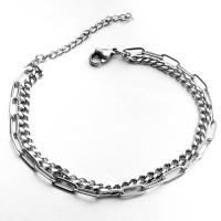 Titanium Steel Bracelet & Bangle Adjustable & fashion jewelry & Unisex nickel lead & cadmium free Sold By PC