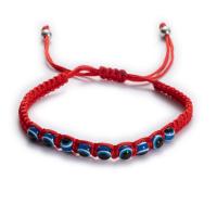Evil Eye Jewelry Bracelet Nylon Cord with Resin fashion jewelry & for woman Sold By PC