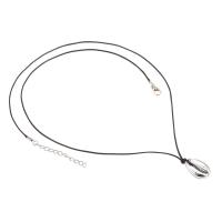 Fashion Necklace Jewelry Polyester Cord with Shell & Zinc Alloy fashion jewelry & Unisex Sold By PC