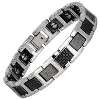 Fashion Armband Sieraden, Wolfraam staal, mode sieraden & voor de mens, meer kleuren voor de keuze, nikkel, lood en cadmium vrij, Verkocht door PC