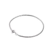925 Sterling Silver Bracelet platinum plated Korean style & for woman Length Approx 7 Inch Sold By PC