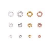 Gasket, 925 Sterling Silver, plated, DIY & different size for choice & micro pave cubic zirconia, more colors for choice, Sold By PC
