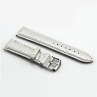 Watch Bands, PU Leather, with 304 Stainless Steel, Unisex & different size for choice, silver color, Sold By PC
