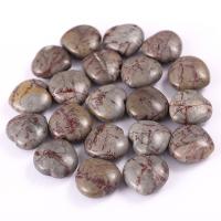 Fashion Decoration, Chinese Painting Stone, Heart, polished, for home and office, mixed colors, 30x15mm, Sold By PC