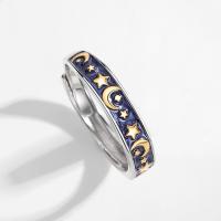Cеребряное кольцо, 925 пробы, с Лэмпворк, ювелирные изделия моды & Мужская, не содержит никель, свинец, размер:7, продается PC