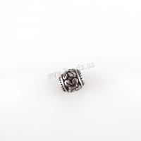 Acier inoxydable Spacer Perles, Acier inoxydable 304, tambour, DIY & noircir, couleur originale, 10x10mm, Trou:Environ 5mm, Vendu par PC