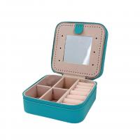 Caja de joyería multifuncional, Cuero de PU, Cuadrado, Polvo & para mujer, más colores para la opción, 95x95x45mm, Vendido por UD