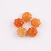 Gemstone Jewelry Beads, Natural Stone, Pumpkin, polished, DIY & different materials for choice, 8x12mm, Sold By PC