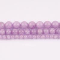 Lila Chalcedon, violetter Chalzedon, rund, poliert, DIY & verschiedene Größen vorhanden, violett, verkauft per ca. 38 cm Strang