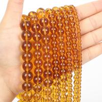 Runde Crystal Beads, Krystal, du kan DIY & forskellig størrelse for valg, Topaz, Solgt af Bag
