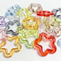 Acrylic Pendants, Star, DIY, more colors for choice, 31mm, Sold By PC