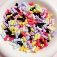 Opaque Acrylic Beads, DIY, more colors for choice, 4.50x11mm, Hole:Approx 2.5mm, Sold By PC