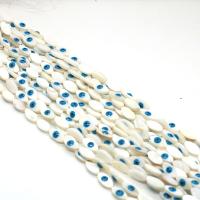 Modni zlo oko nakit Beads, Školjka, Urokljivo oko, možete DIY & različite veličine za izbor, više boja za izbor, Prodano Per Približno 38 cm Strand