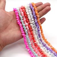 Natural Freshwater Shell Beads, DIY, more colors for choice, about:7-8mm, Sold Per Approx 38 cm Strand