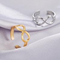 Stainless Steel Finger Ring 304 Stainless Steel Infinity plated fashion jewelry & Unisex nickel lead & cadmium free 1mm Sold By PC